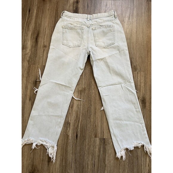 Free People We The Free Maggie Mid-Rise Straight Leg Cropped Jeans Size 27 - Picture 5 of 10